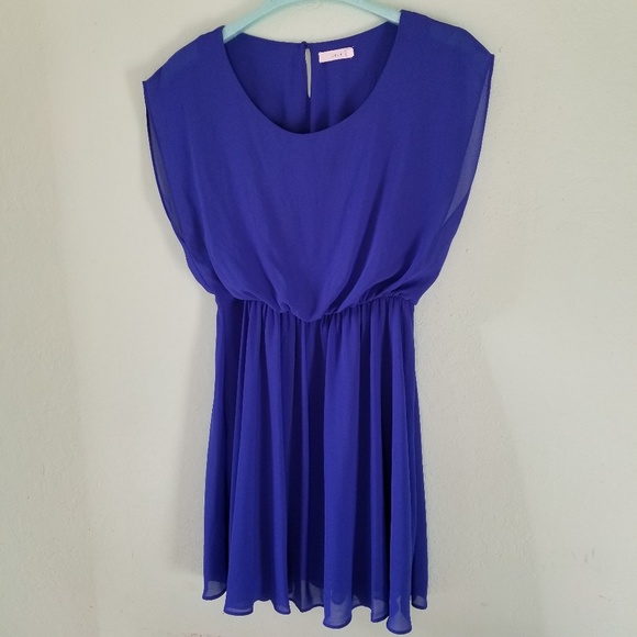 bluish purple dress